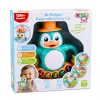 LEAN TOYS Interaktyvus žaislas Pingvino pianinas būgnas karoliukai barškantis kamuolys