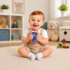 LEAN TOYS Interaktyvus mokomasis telefonas mažiems vaikams su gyvūnų garsais ir švieselėmis