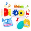 LEAN TOYS interaktyvus kūdikio džiovintuvas su šviesomis, garsais, pavaromis ir kamuoliukais