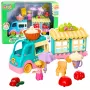 LEAN TOYS Ledų furgonėlio konstravimo rinkinys su motorizuota mergaitės figūrėle