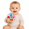 LEAN TOYS Žaislai mažiems vaikams Sensoriniai suktukai su siurbtuku Pop-It Spalvoti 3 vnt.