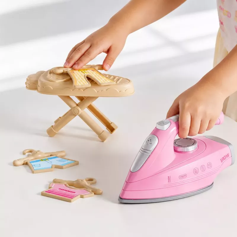 LEAN TOYS Lyginimo rinkinys su lygintuvu, vibracija, šviesa, garsu ir aksesuarais