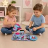 LEAN TOYS Arbatos rinkinys su papūgomis, metalinis, egzotiškas raštas, 12 vnt.