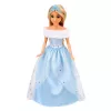 LEAN TOYS Anlily lėlė ant balto žirgo princesė mėlyna suknele aksesuarai