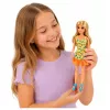 LEAN TOYS Anlily lėlė geltona suknele su kačiuku, sodo baldais, skėčiu ir aksesuarais