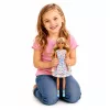 LEAN TOYS Anlily Lėlė su Šunimi, Gėlėta Suknele, Krepšiu, Užkandžiais, Aksesuarų Rinkinys