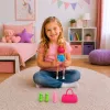 LEAN TOYS Anlily lėlė sportiniame kostiumėlyje su hanteliais, vandens buteliuku, krepšiu, aksesuarų rinkiniu