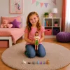 LEAN TOYS Anlily Traveler Doll with Dog Backpack Accessories Set