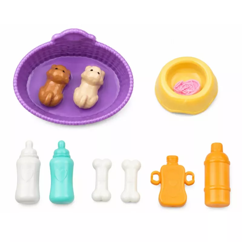 LEAN TOYS Anlily Big Dog and Puppy Doll Care Accessories Set
