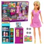 LEAN TOYS Anlily Lėlė su Prekybos Centro Kasos Priedais ir Vežimėliu