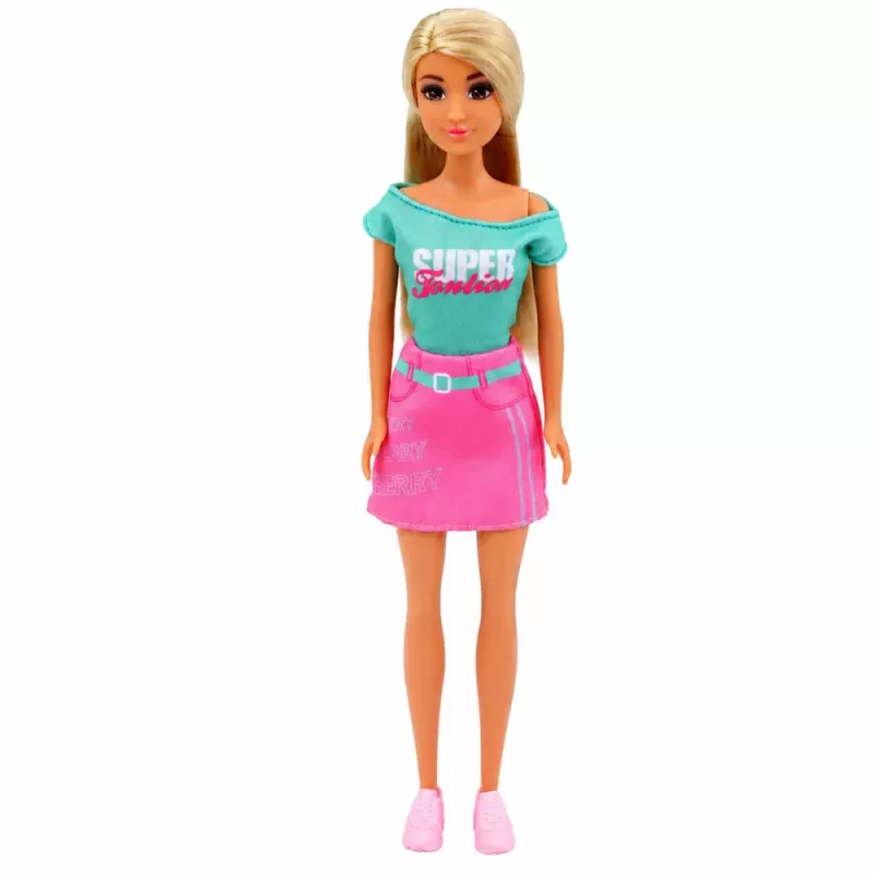 LEAN TOYS Anlily lėlė su šuniuku ir aksesuarais lovelės komplektas