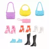 LEAN TOYS Anlily Fashion Doll in Pink Dress Set with Handbags, Shoes, and Accessories