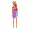 LEAN TOYS Anlily lėlė su baltu šunimi antkaklyje, lova ir aksesuarų rinkiniu