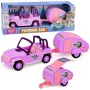 LEAN TOYS Visureigis su Kemperiu Garsai Rožinis Kelionių Rinkinys