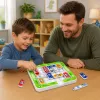 LEAN TOYS Magnetinis dėlionės žaidimas Magnetiniai automobiliai 15 transporto priemonių 60 kortelių lenta