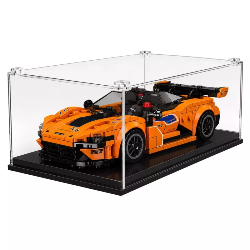 LEAN TOYS Construction Bricks Sports Car Orange Display Case 423 pcs.