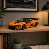 LEAN TOYS Construction Bricks Sports Car Orange Display Case 423 pcs.