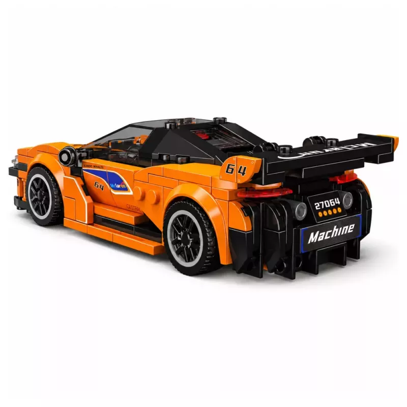 LEAN TOYS Construction Bricks Sports Car Orange Display Case 423 pcs.