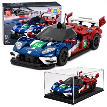 LEAN TOYS Statybiniai blokeliai Sportinis automobilis GT2016 Lenktyninis demonstracinis dėklas 347 vnt.