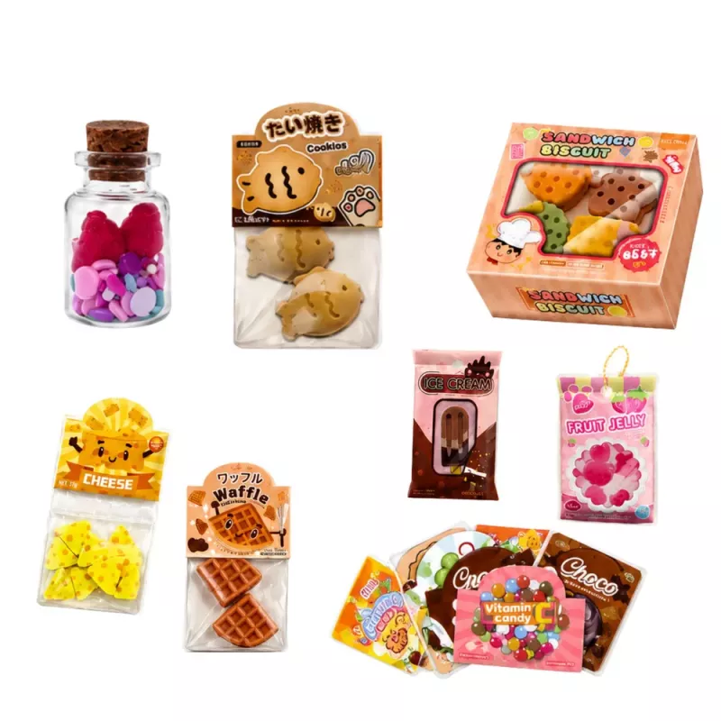 LEAN TOYS DIY kūrybinis rinkinys „Squishy“ mini saldumynams ir užkandžiams dekoruoti