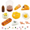 LEAN TOYS Kūrybinio meno ir amatų rinkinys: „Pasidaryk pats“ minkštukai – dekoratyviniai pusryčių maisto produktai