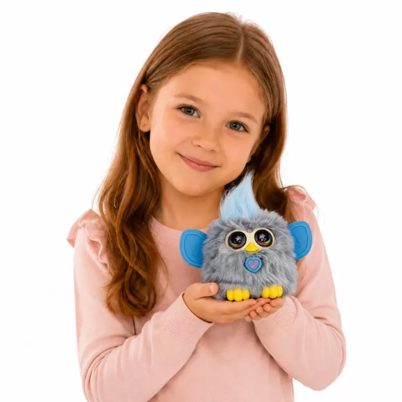 LEAN TOYS Genie Pets Interaktyvus Pabaisiukas su Šviesomis ir Garsais Pakabukas Pilkas