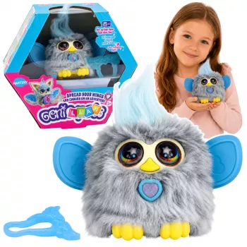 LEAN TOYS Genie Pets Interaktyvus Pabaisiukas su Šviesomis ir Garsais Pakabukas Pilkas