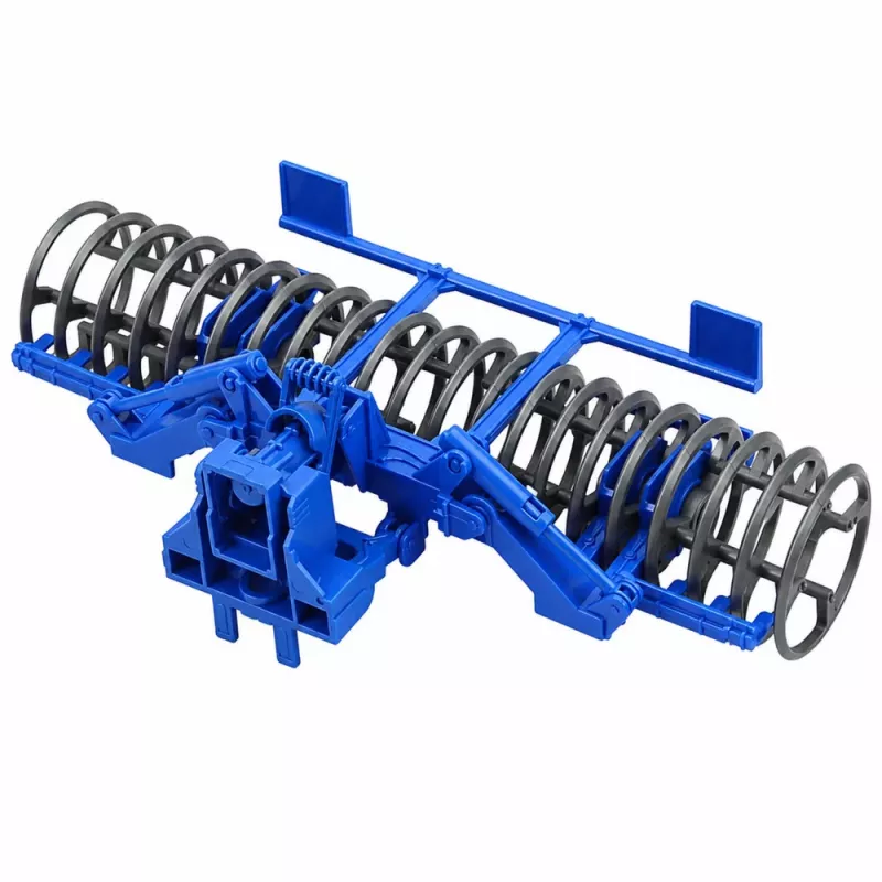 LEAN TOYS Žemės ūkio traktorius su volu Žalias 1:24
