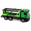 LEAN TOYS Vilktuvas ir šiukšliavežė automobilių rinkinys su šviesomis ir garsais, žalias