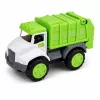 LEAN TOYS Vilktuvas ir šiukšliavežė automobilių rinkinys su šviesomis ir garsais, žalias