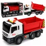 LEAN TOYS Savivartis su Kėlimo Dėže, Atidaromu Galu, Šviesomis ir Garsais, Raudonas