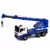LEAN TOYS Construction Crane Truck with Adjustable Lights and Sounds - Blue