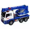 LEAN TOYS Construction Crane Truck with Adjustable Lights and Sounds - Blue