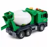 LEAN TOYS Betono maišyklės sunkvežimis su besisukančiu būgnu, šviesomis ir garsais, žalias