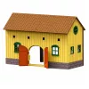LEAN TOYS Ūkio arklidžių rinkinys su arkliais, kliūtimis, figūrėlėmis ir aksesuarais, 69 vnt.