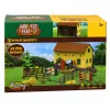 LEAN TOYS Ūkio arklidžių rinkinys su arkliais, kliūtimis, figūrėlėmis ir aksesuarais, 69 vnt.