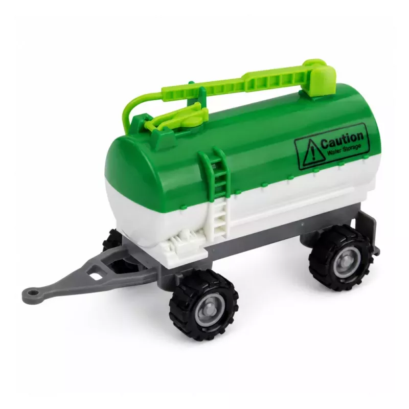 LEAN TOYS Žemės ūkio transporto priemonių rinkinys Traktorius Pašarų kombainas Cisterna Barstytuvas 1:68 4 vnt.
