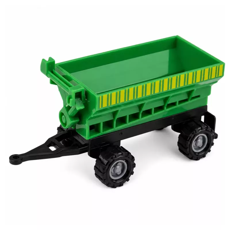 LEAN TOYS Žemės ūkio transporto priemonių rinkinys Traktorius Pašarų kombainas Cisterna Barstytuvas 1:68 4 vnt.