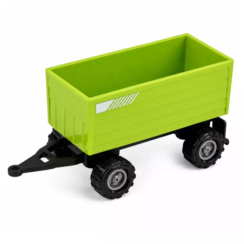 LEAN TOYS Žemės ūkio transporto priemonių rinkinys Traktorius Pašarinis kombainas Medienos priekaba 1:68 4 vnt.