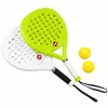 LEAN TOYS paplūdimio ir sodo teniso sporto rinkinys su raketėmis ir putplasčio kamuoliukais