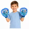 LEAN TOYS Arkadinis žaidimas metimui, gaudymui, su mentelėmis, švytinčiais kamuoliukais, LED ryklio