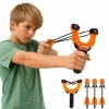 LEAN TOYS Sportinis įgūdžių timpalo rinkinys su švilpiančiomis strėlėmis Orange 15M