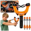 LEAN TOYS Sportinis įgūdžių timpalo rinkinys su švilpiančiomis strėlėmis Orange 15M