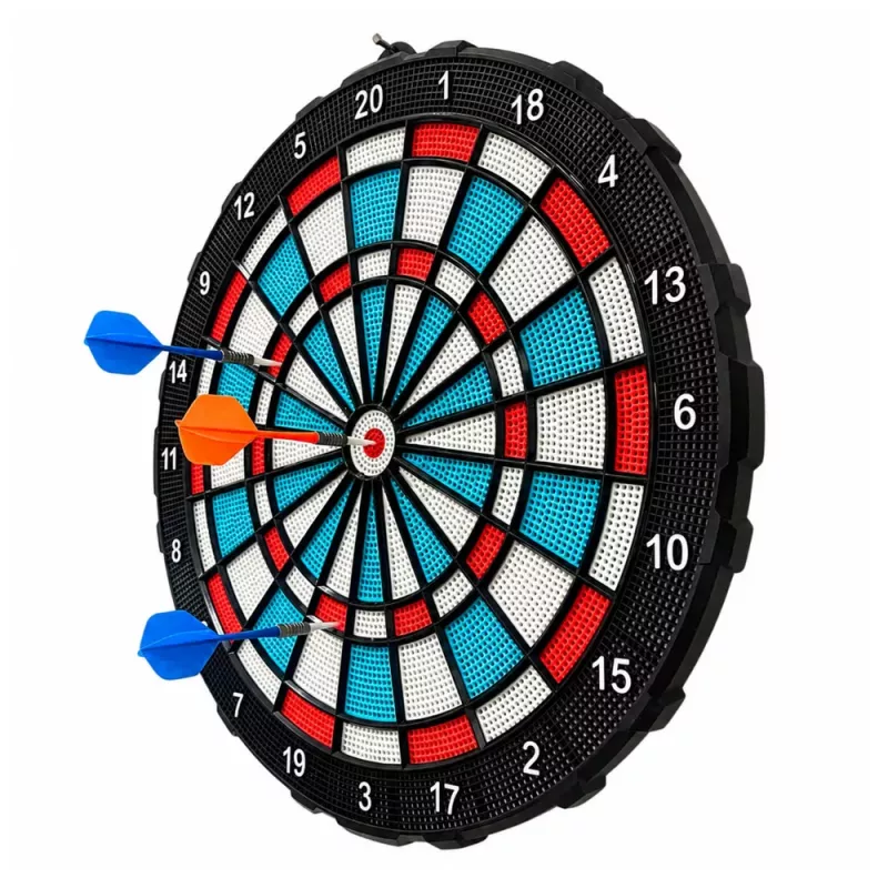 LEAN TOYS Electronic Dartboard Soft Tip Darts Set 42.5 cm