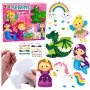 LEAN TOYS Kūrybinis veltinio siuvimo minkštų žaislų rinkinys Pasakų šalis „Pasidaryk pats“ 6 vnt.