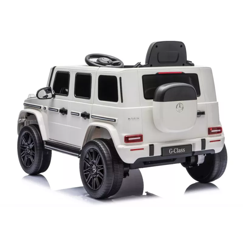 LEAN CARS Mercedes G 4x4 24V 2580 Battery-Operated Vehicle White