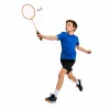 LEAN TOYS Badminton komplektas su raketėmis, volanėliais ir dėklu, oranžinis