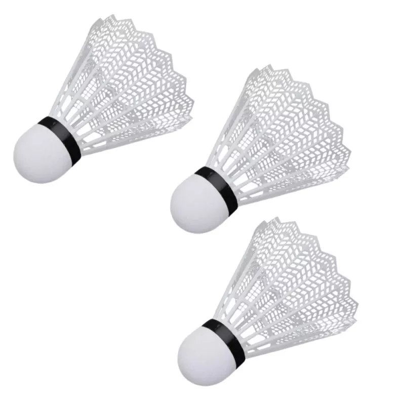 LEAN TOYS Badminton rinkinys su 2 raketėmis, 3 volanėliais ir nešiojimo dėklu - mėlyna