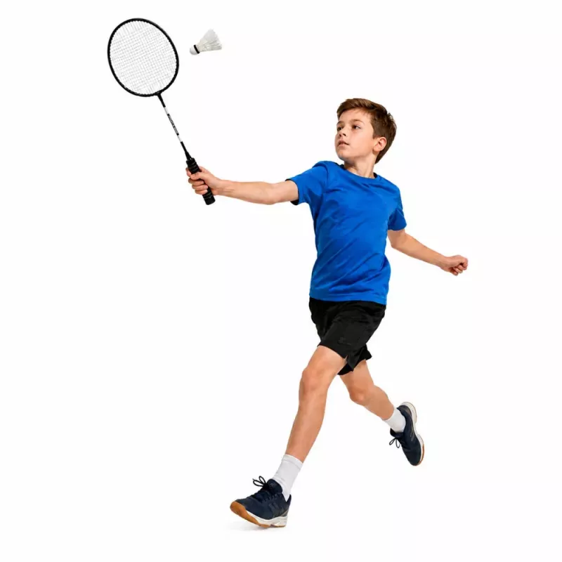 LEAN TOYS Badminton komplektas 2 raketės 3 volanai nešiojimo dėklas juoda