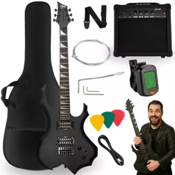 V-TONE EGS 39 MBK elektrinė gitara 4/4 juoda matinė